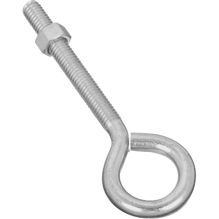 3/8 In. x 5 In. Zinc Eye Bolt with Hex Nut